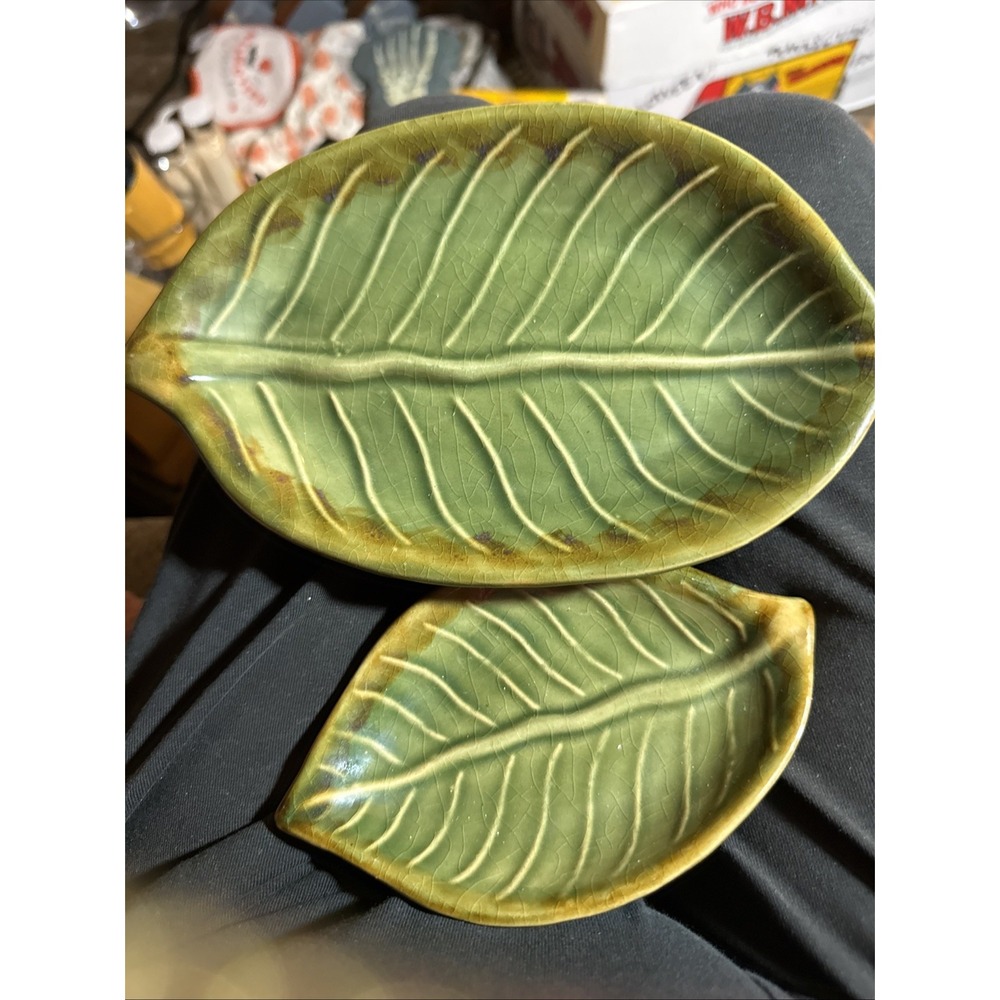 Ceramic Fall Leaf Dish Candy Autumn Pier One 2 Pre Owned